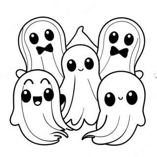 Adorable Ghosts Coloring Page 49525-41319