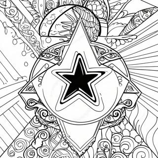 Dallas Cowboys Logo Coloring Page 4952-3970