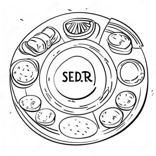 First Passover Seder Plate Coloring Page 49534-41131