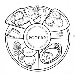 First Passover Seder Plate Coloring Page 49534-41132