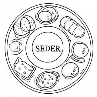 First Passover Seder Plate Coloring Page 49534-41323