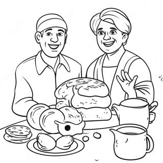 Joyful First Passover Celebration Coloring Page 49535-41325