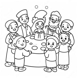 Joyful First Passover Celebration Coloring Page 49535-41326