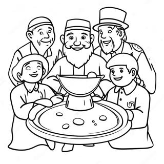 Joyful First Passover Celebration Coloring Page 49535-41327