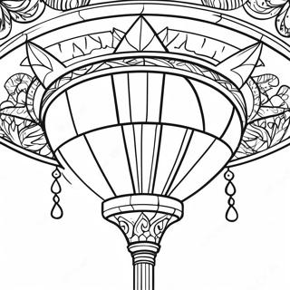 Elegant Tiffany Lamp Coloring Page 49545-41339