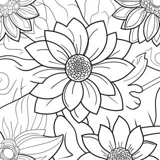 Dahlia Flower Coloring Page 49564-41158