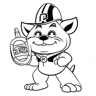 Purdue Boilermakers Mascot Coloring Page 49575-41371