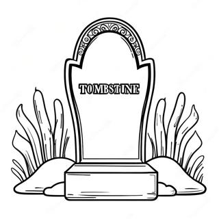 Tombstone Coloring Page 49584-41171