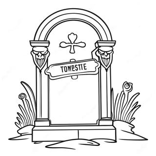 Tombstone Coloring Page 49584-41172