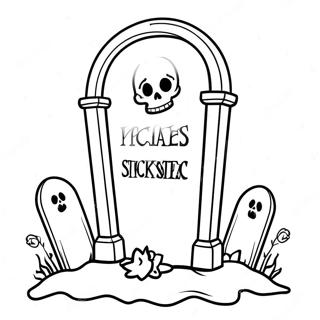 Tombstone Coloring Pages