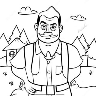 Hello Neighbor 2 Coloring Page 49594-41374