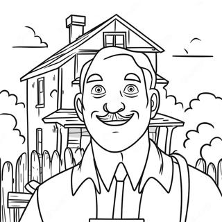 Hello Neighbor 2 Coloring Page 49594-41376