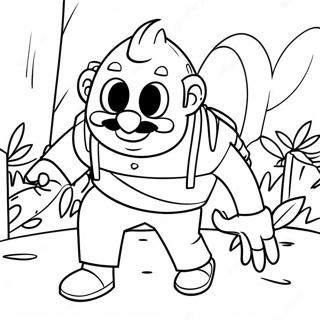 Hello Neighbor 2 Character Sneaking Coloring Page 49595-41383