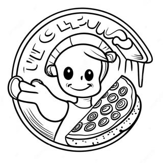 Little Caesars Logo Coloring Page 49624-41400