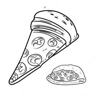 Little Caesars Pizza Slice Coloring Page 49625-41402