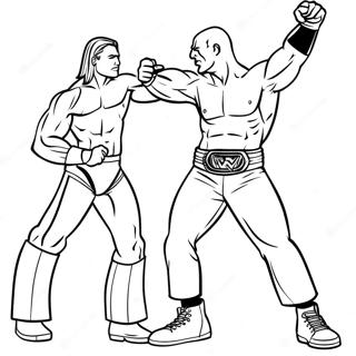 Wwe Superstars In Action Coloring Page 4963-3981