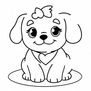 Cute Maltese Puppy Coloring Page 49645-41416