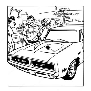 1970 Dodge Charger Coloring Pages