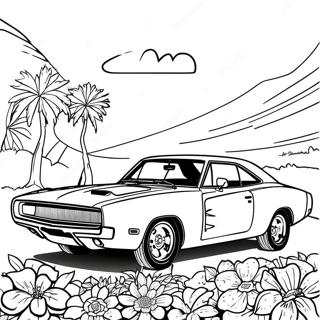 1970 Dodge Charger Classic Coloring Page 49654-41423