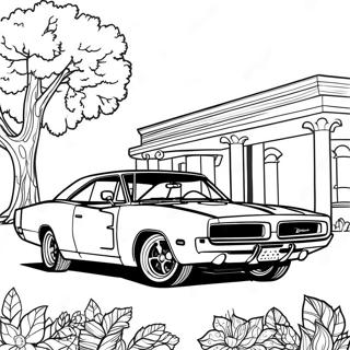 1970 Dodge Charger Classic Coloring Page 49654-41424