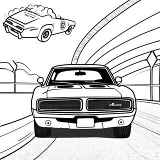 1970 Dodge Charger Racing Coloring Page 49655-41427