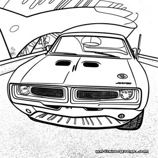 1970 Dodge Charger Racing Coloring Page 49655-41428