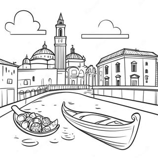 Italy Landmark Coloring Page 49664-41436