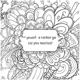 Positive Affirmations You Matter Coloring Page 49675-41438