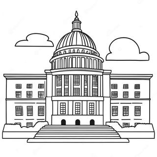 Colorful Government Building Coloring Page 49715-41473