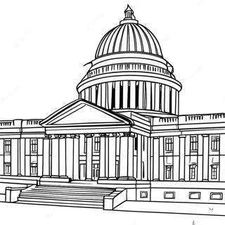 Colorful Government Building Coloring Page 49715-41474