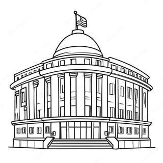 Colorful Government Building Coloring Page 49715-41475