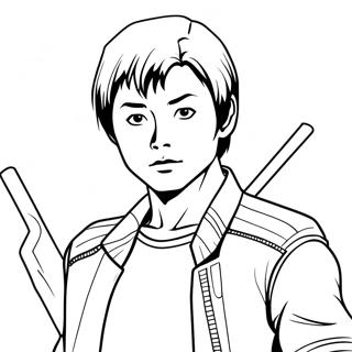 Yuji Itadori In Action Coloring Page 49725-41485