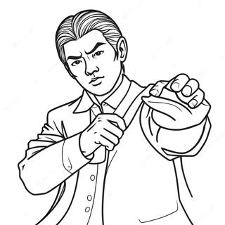 Yuji Itadori In Action Coloring Page 49725-41487