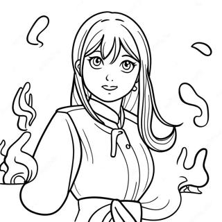 Yumeko Jabami In Action Coloring Page 49735-41494