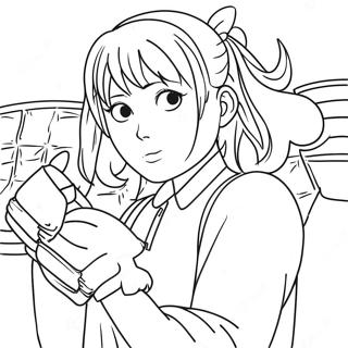 Yumeko Jabami In Action Coloring Page 49735-41496