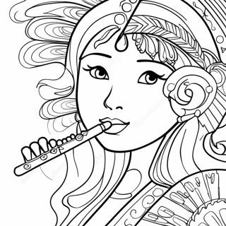 Flute Coloring Page 49764-41510