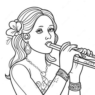 Flute Coloring Page 49764-41511