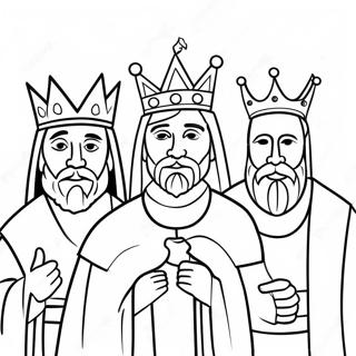 Three Kings Coloring Pages