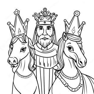 Three Kings Coloring Page 49774-41515