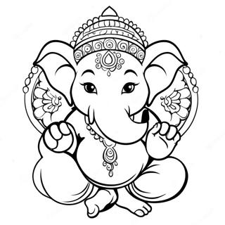 Ganesha Coloring Page 49814-41547