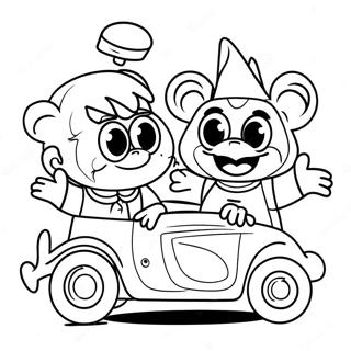 Adventurous Muppet Babies Coloring Page 4983-3998