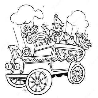 Vibrant Mardi Gras Parade Coloring Page 49855-41581