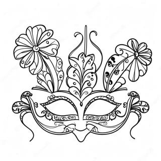 Vibrant Mardi Gras Parade Coloring Page 49855-41582