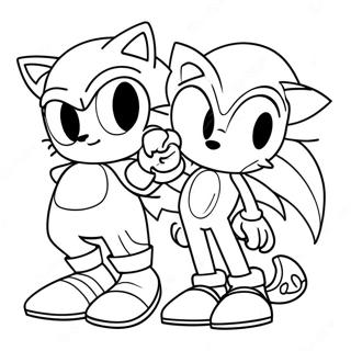 Sonic Friends Coloring Page 49874-41600