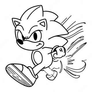 Sonic The Hedgehog Speeding Coloring Page 49875-41601