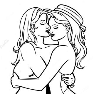 Playful Kinky Couples Coloring Page 49885-41610