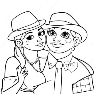 Playful Kinky Couples Coloring Page 49885-41611