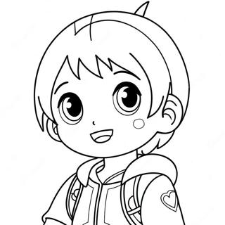 Cute Anime Boy Coloring Page 49894-41616