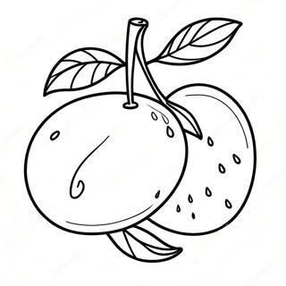 Mango Fruit Coloring Page 49924-41655