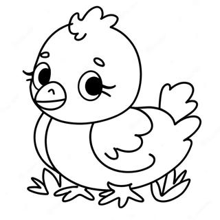 Baby Chick Coloring Page 4992-4002